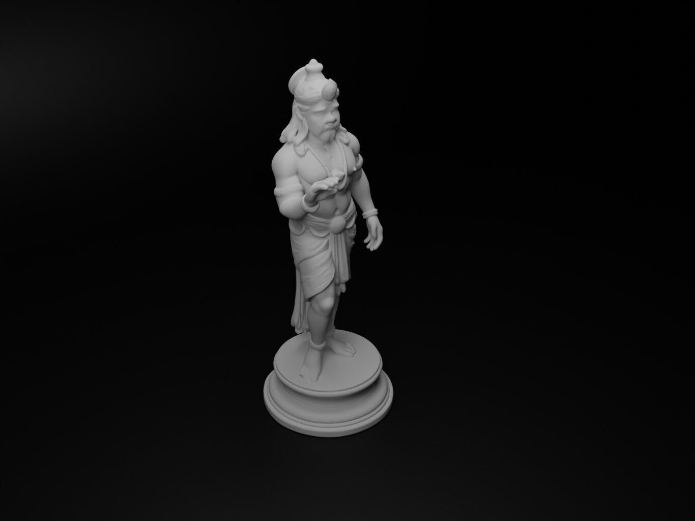 Brahma Bust Chess 3D print model_2