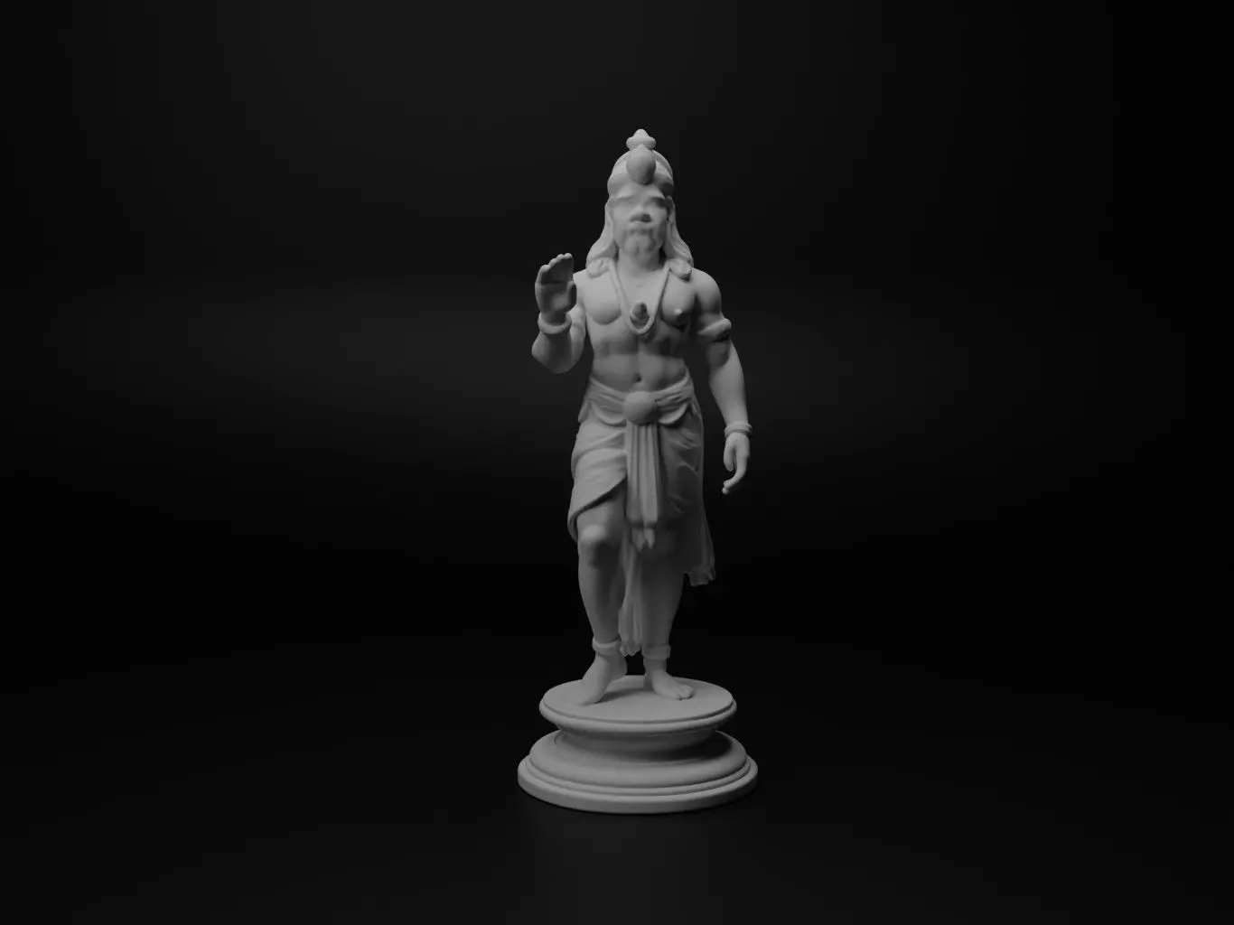 Brahma Bust Chess 3D print model_0