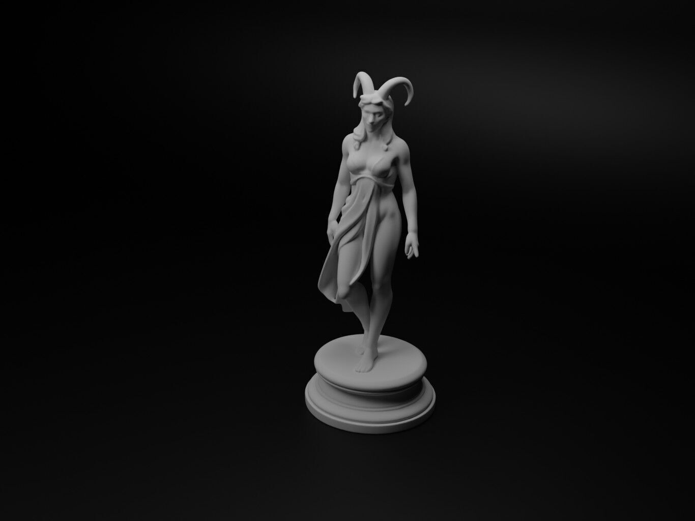 Hel Bust Chess 3D print model_1