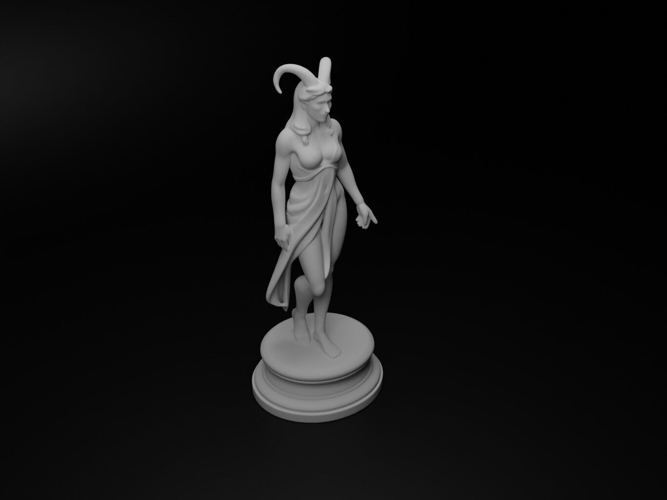 Hel Bust Chess 3D print model_2