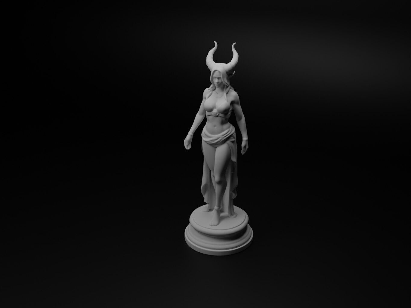 Hel Bust Chess 3D print model_1