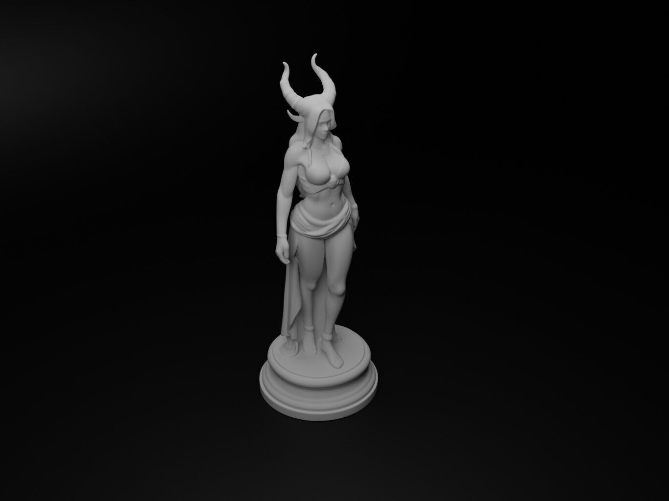 Hel Bust Chess 3D print model_2