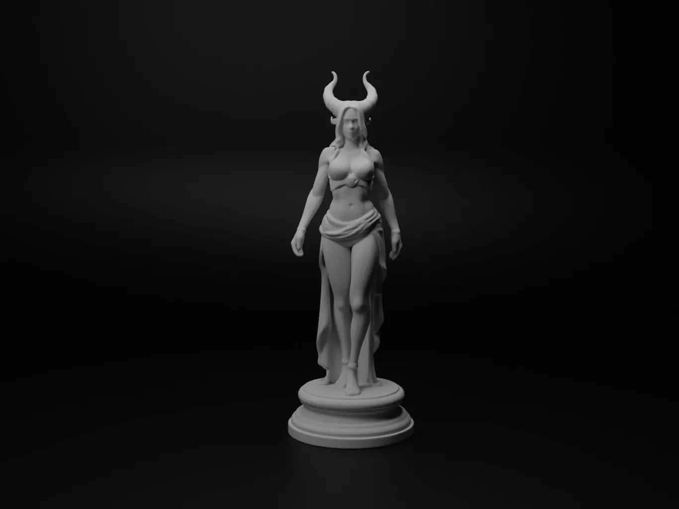Hel Bust Chess 3D print model_0