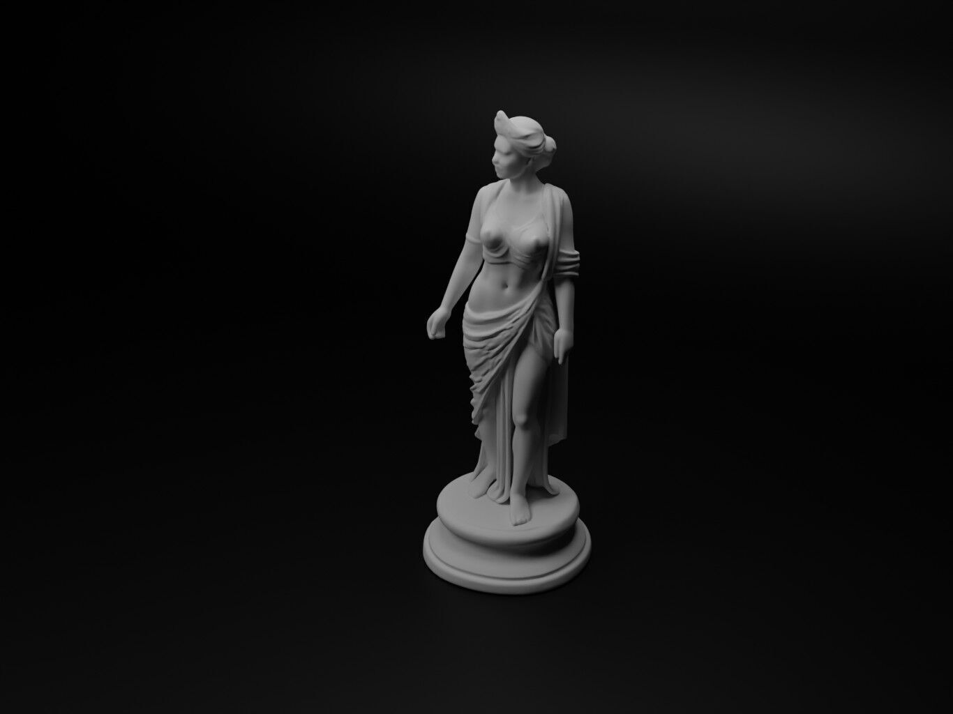 Hera Bust Chess 3D print model_1