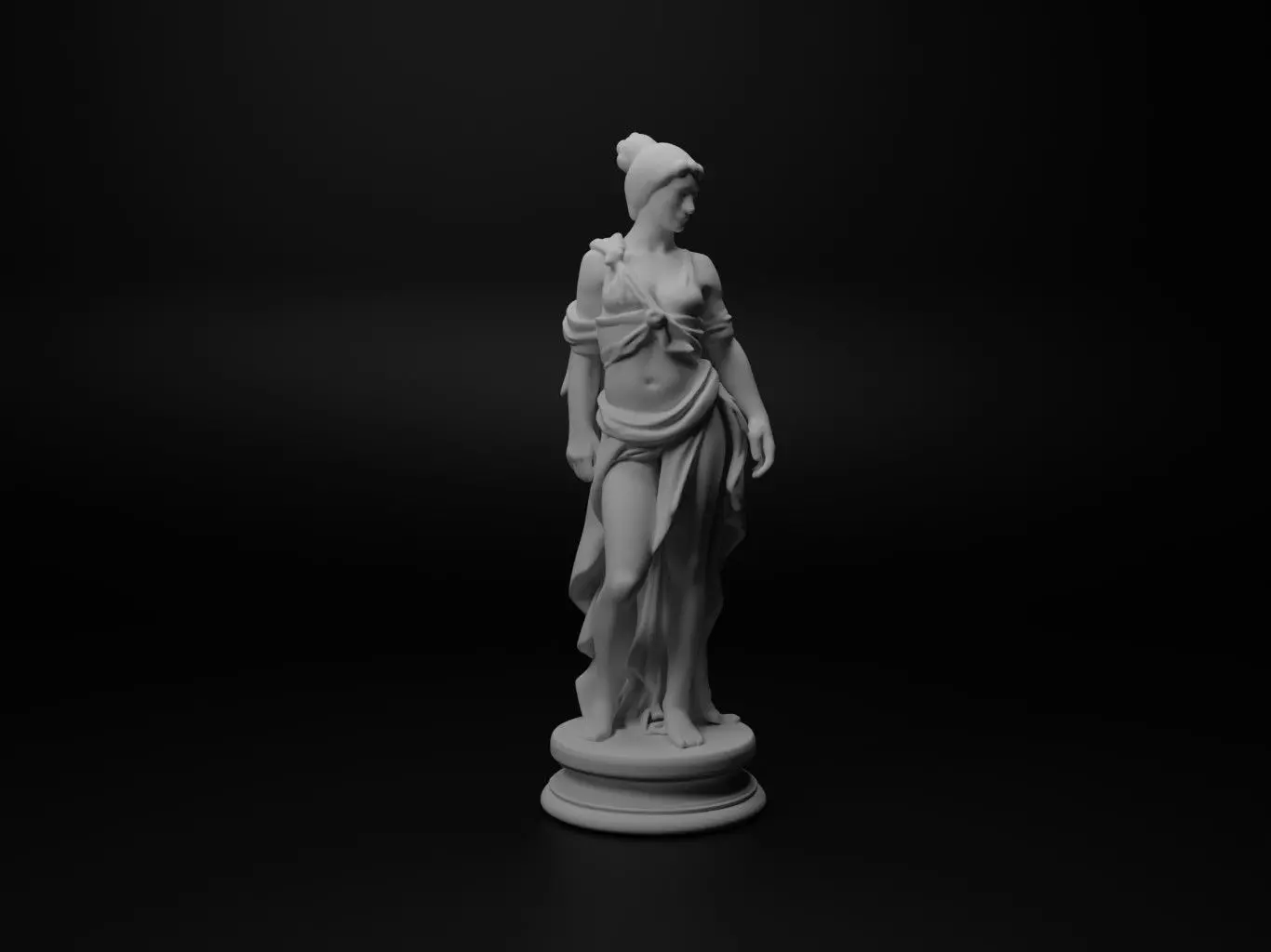 Hestia Bust Chess 3D print model