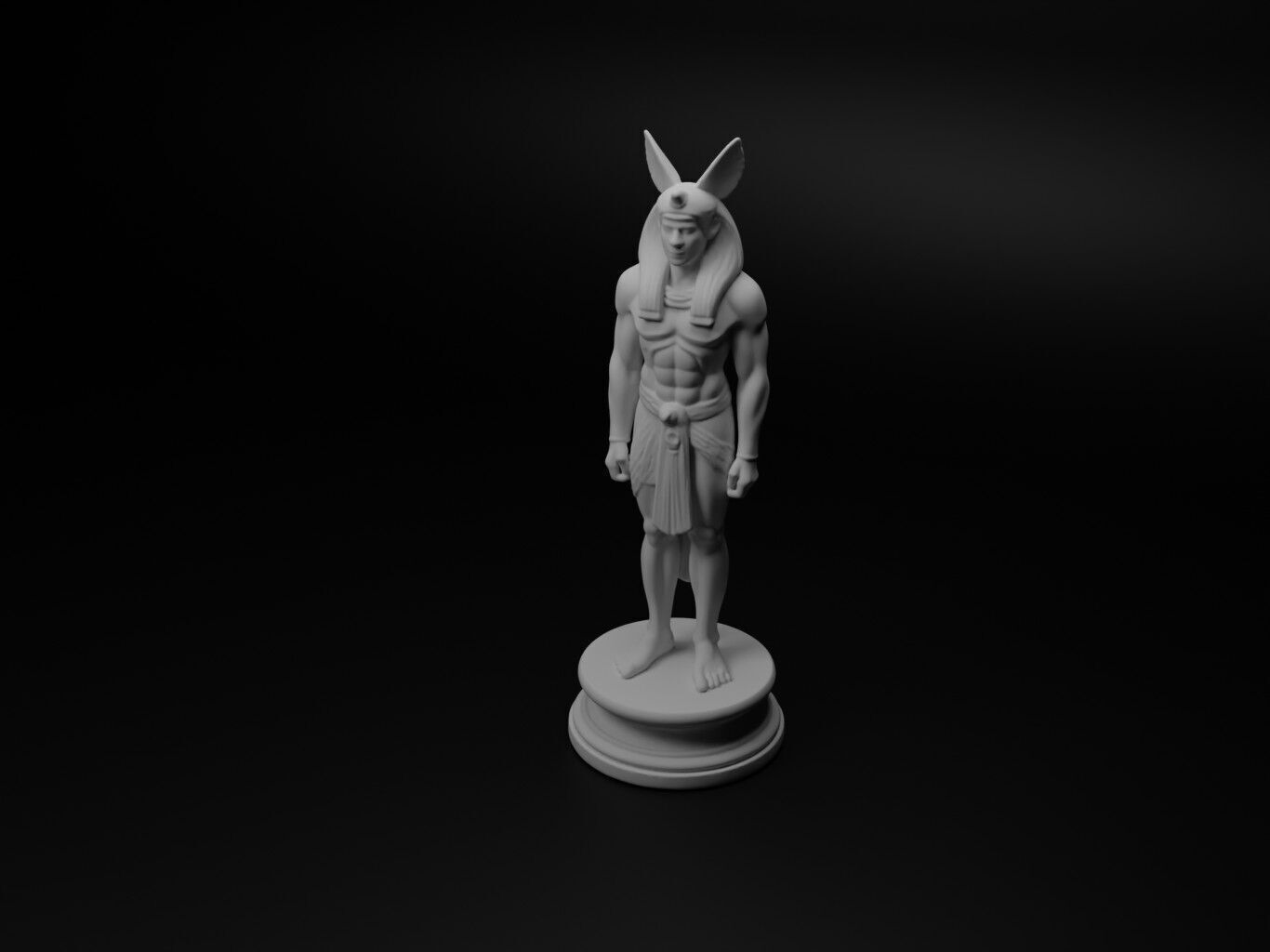 Horus Bust Chess 3D print model_1