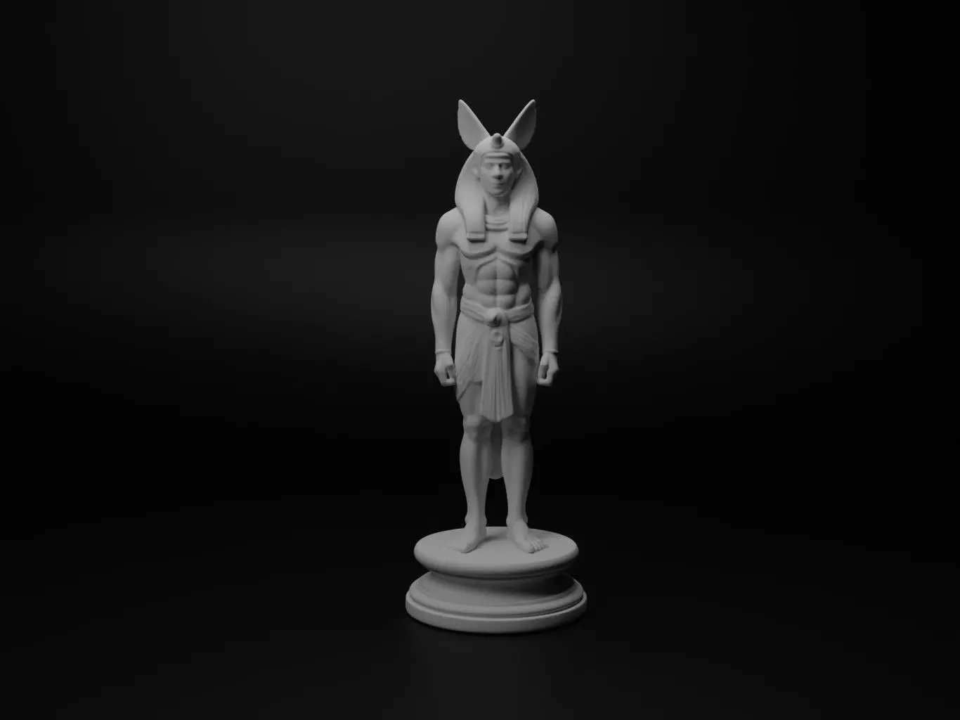 Horus Bust Chess 3D print model_0