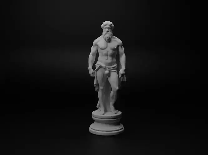 Neptune Bust Chess 3D print model