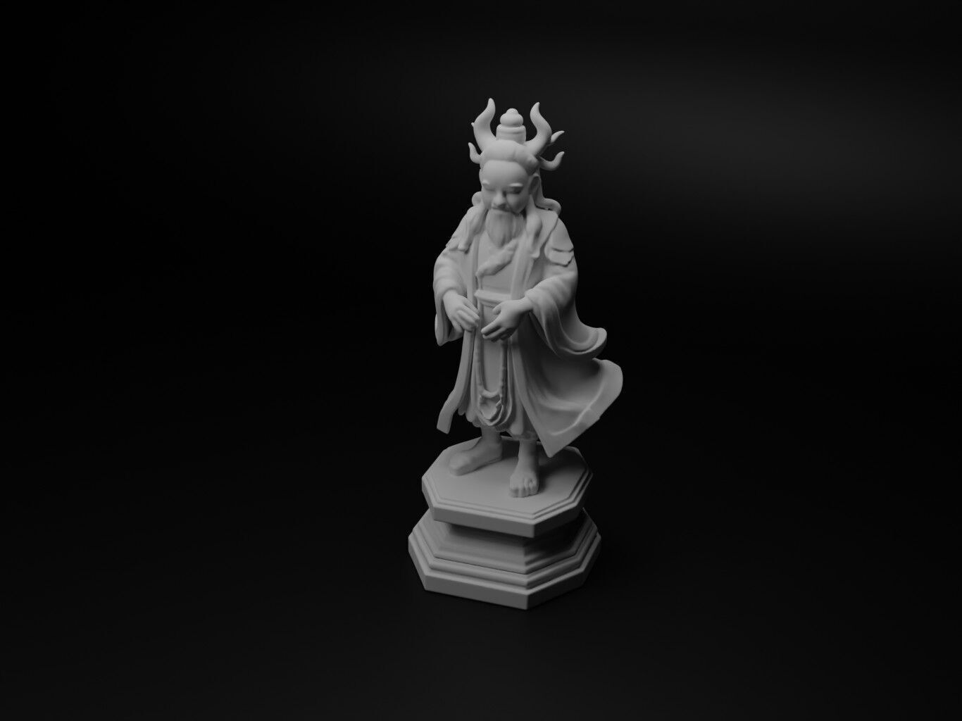 china Bust Chess 3D print model_1