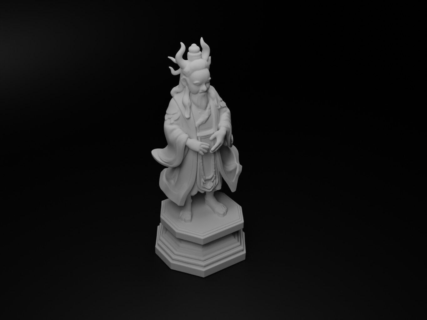 china Bust Chess 3D print model_2
