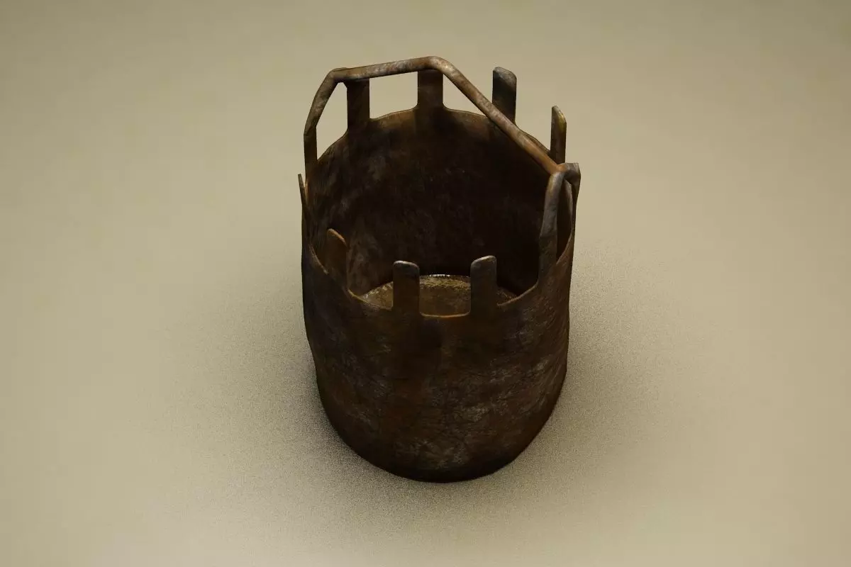 Industria Era - Fat Bucket Free low-poly 3D model