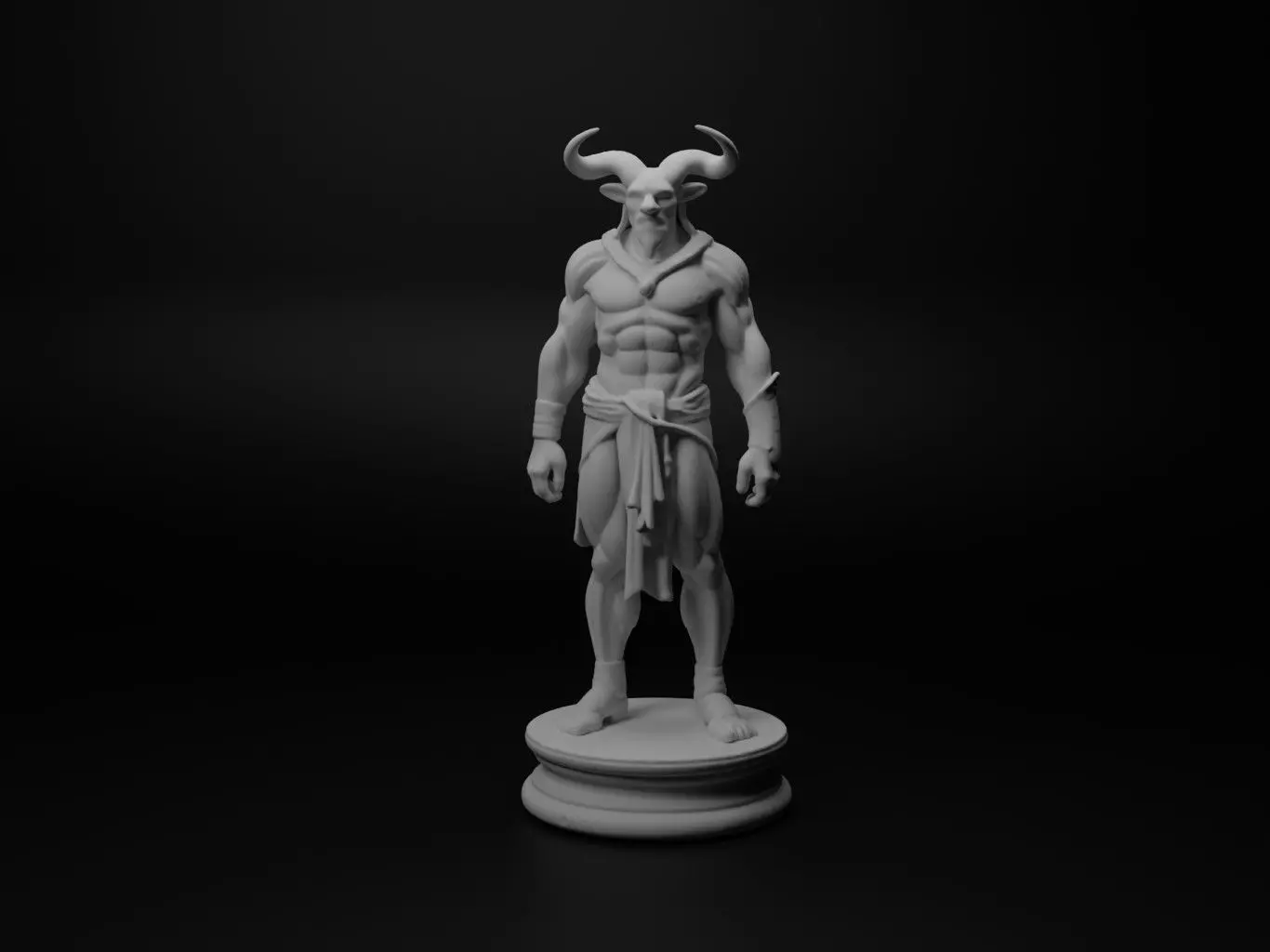 cyclops Bust Chess 3D print model