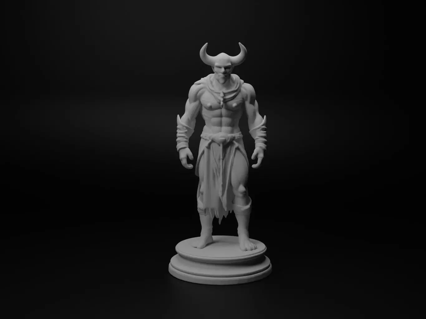 draugr Bust Chess 3D print model
