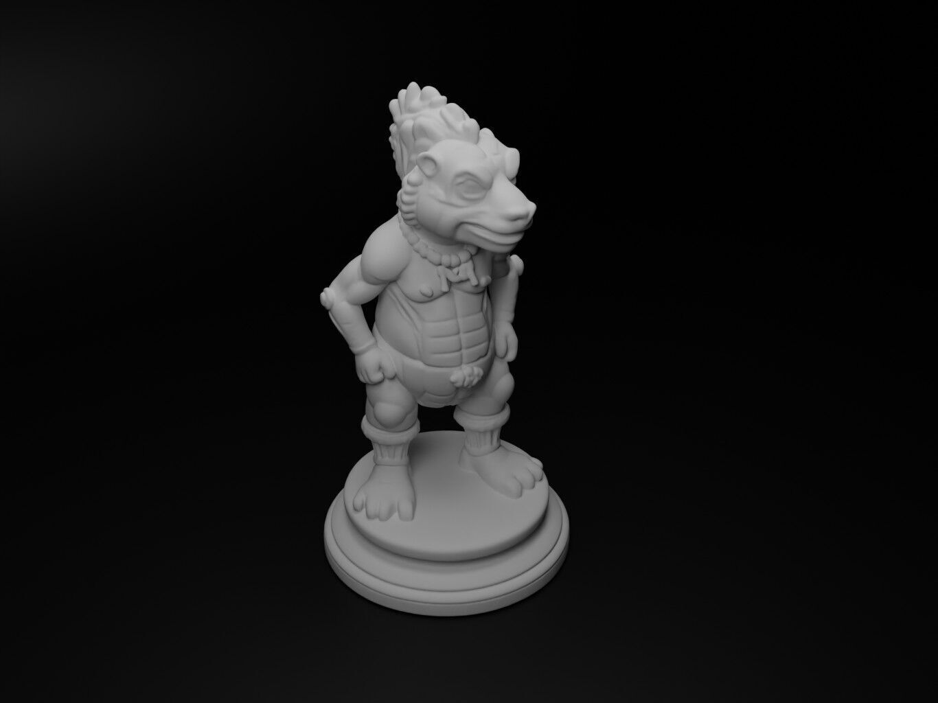 kappa Bust Chess 3D print model_2
