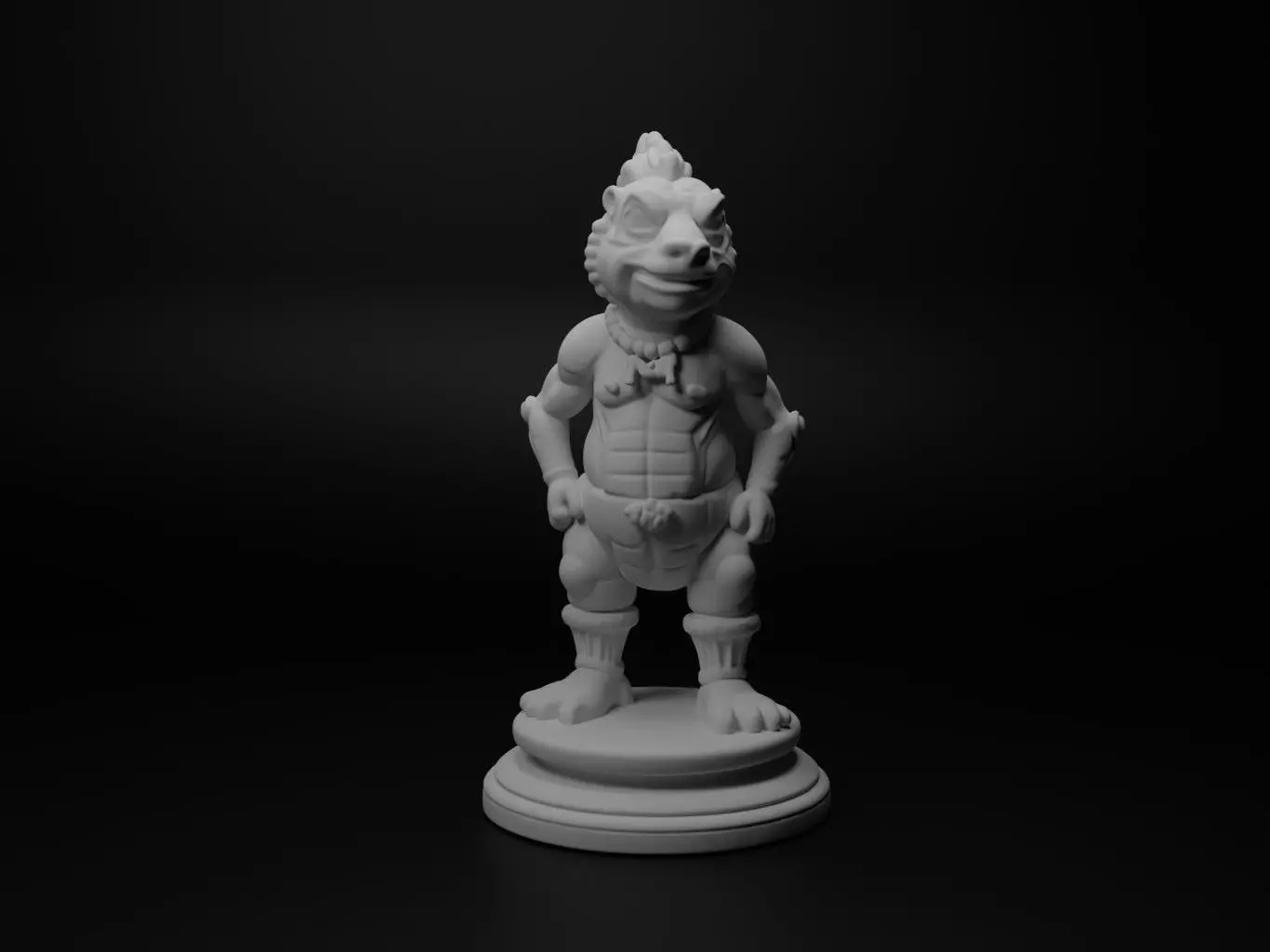 kappa Bust Chess 3D print model_0