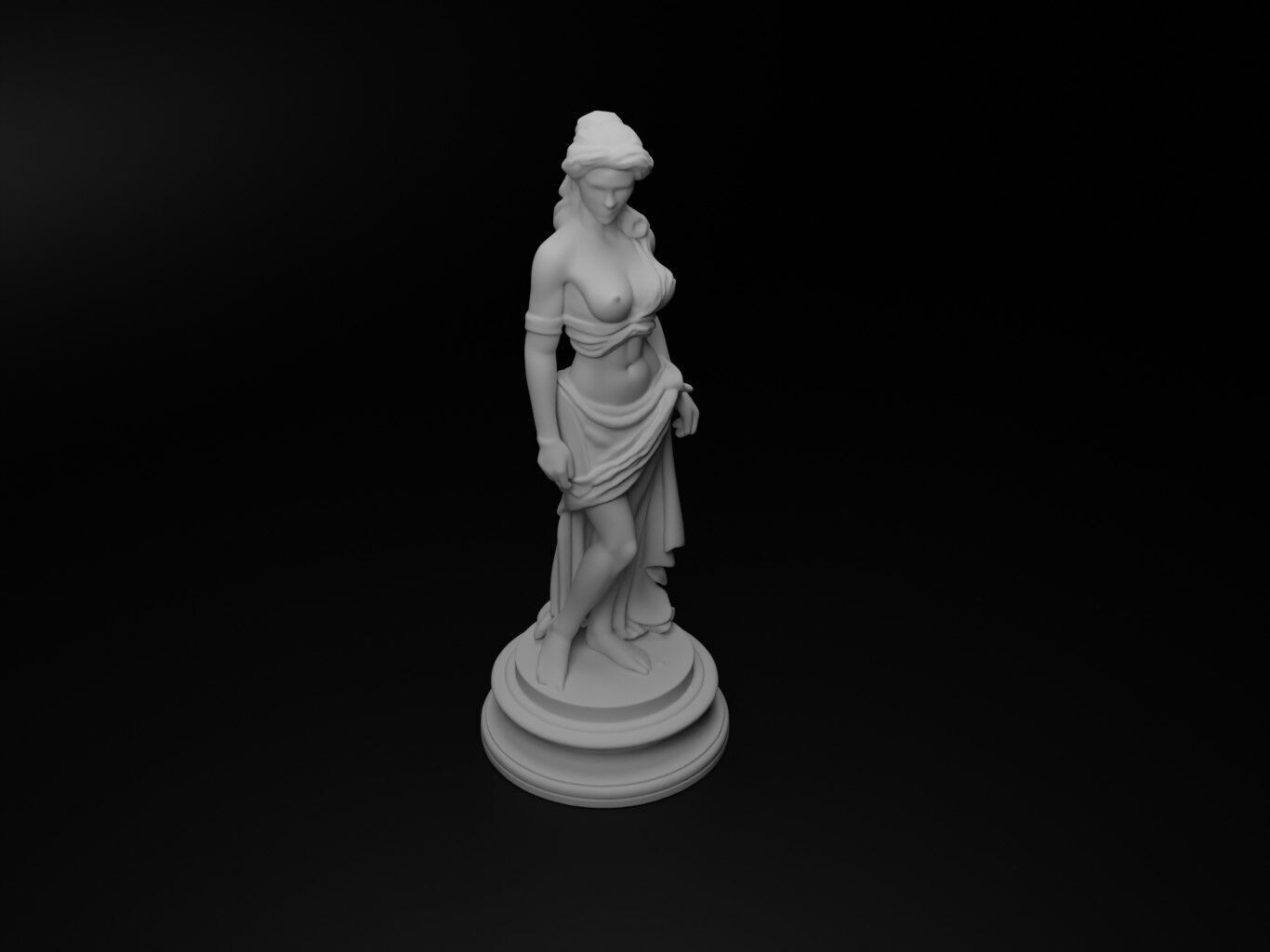 lamia Bust Chess 3D print model_2