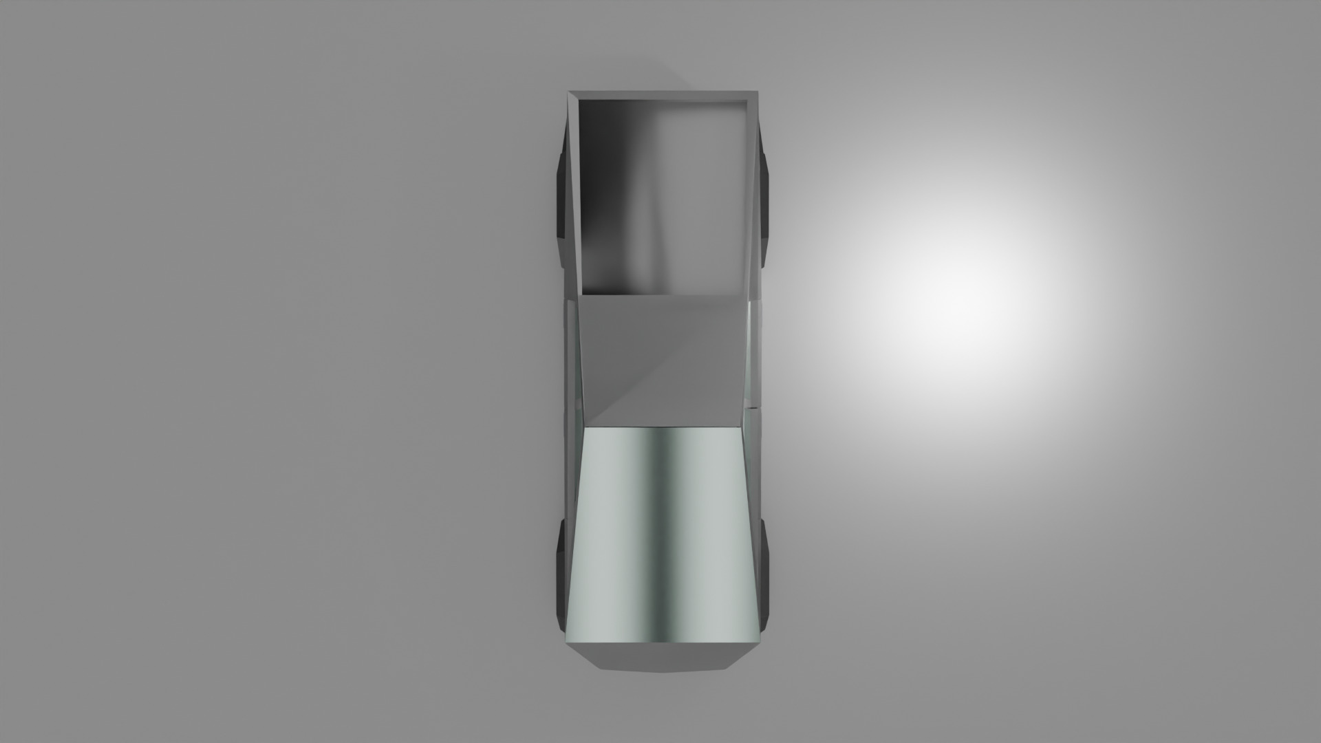 CyberTruck Low Poly 3d model Low-poly 3D model_2