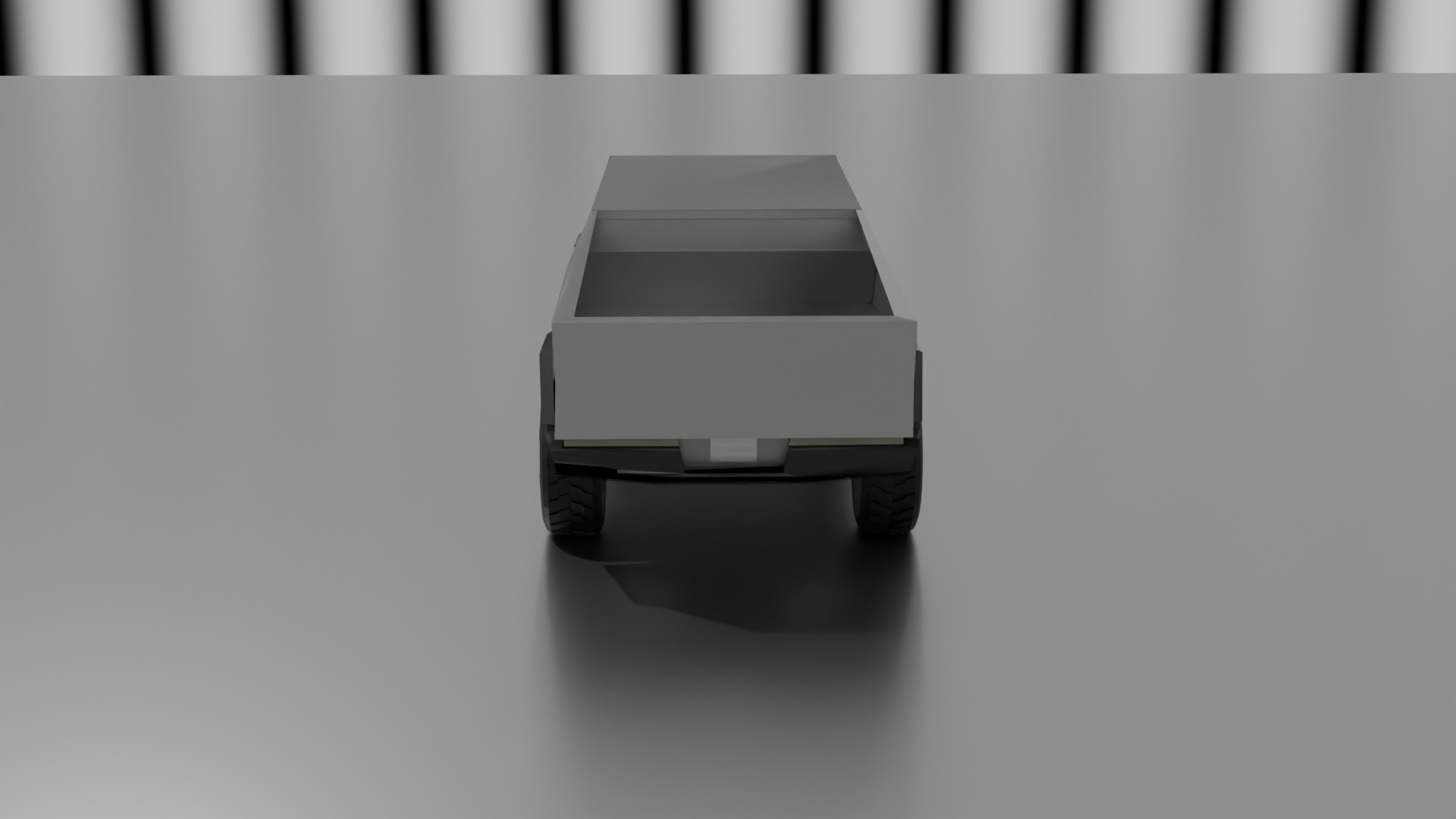 CyberTruck Low Poly 3d model Low-poly 3D model_1