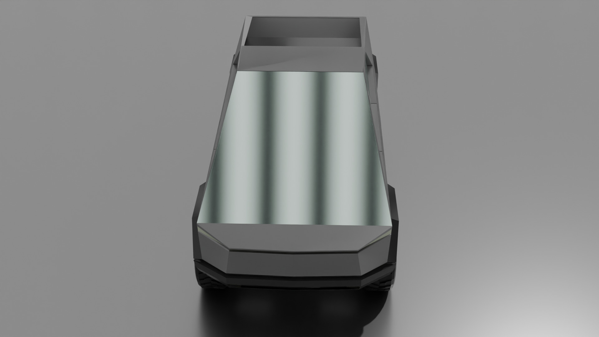 CyberTruck Low Poly 3d model Low-poly 3D model_11