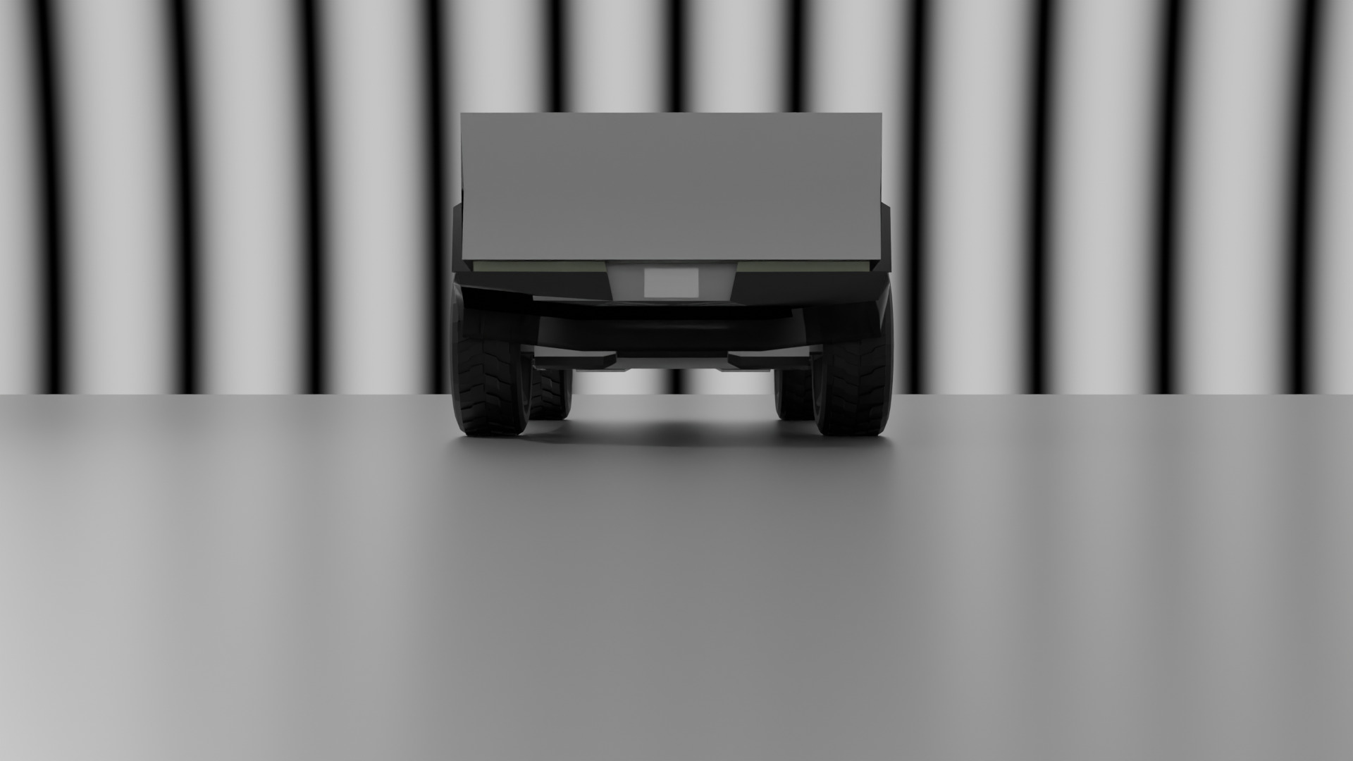 CyberTruck Low Poly 3d model Low-poly 3D model_9