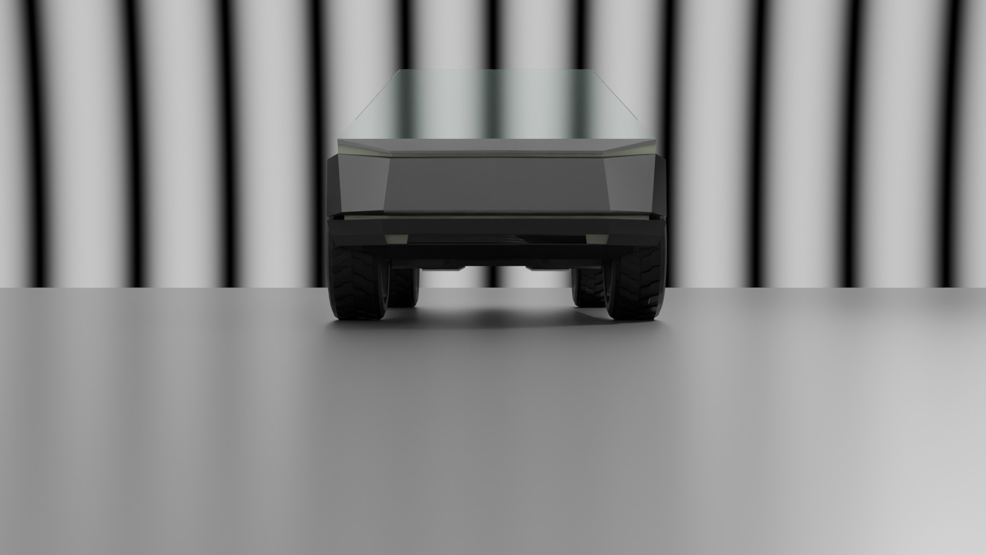 CyberTruck Low Poly 3d model Low-poly 3D model_10