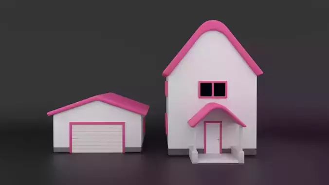 Cartoon-Style House