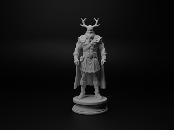 Odin Bust Chess 3D print model