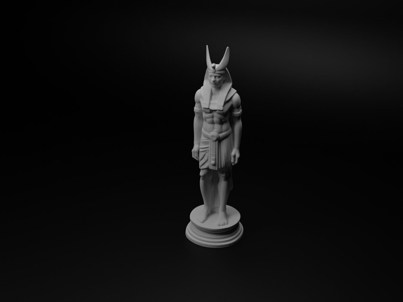 Osiris Bust Chess 3D print model_1