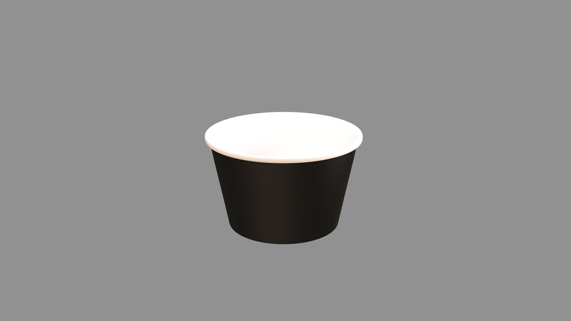 ice cream paper cup collection of 6 3D model_5