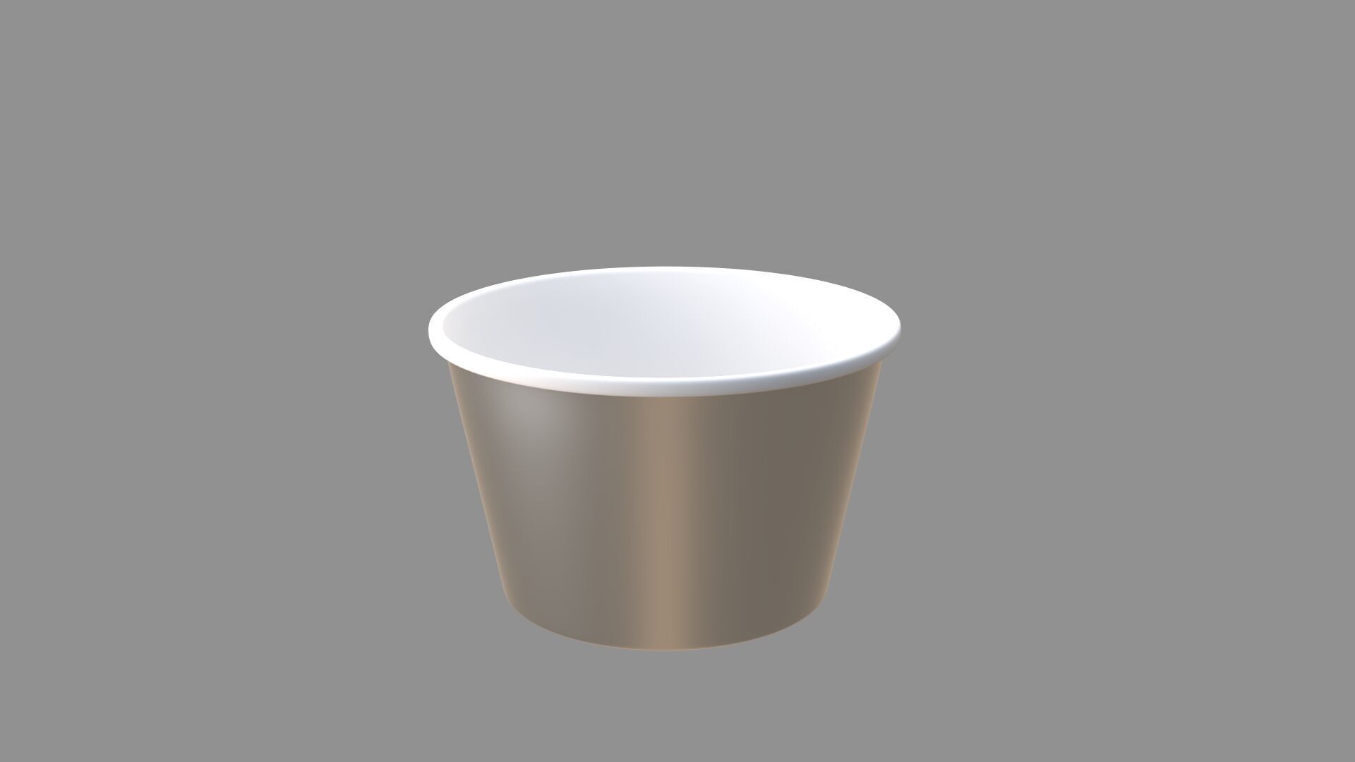 ice cream paper cup collection of 6 3D model_19