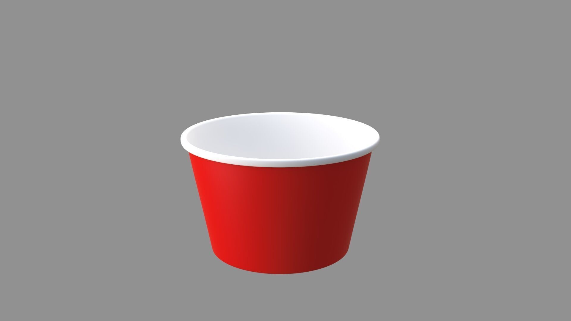 ice cream paper cup collection of 6 3D model_16