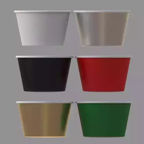 ice cream paper cup collection of 6