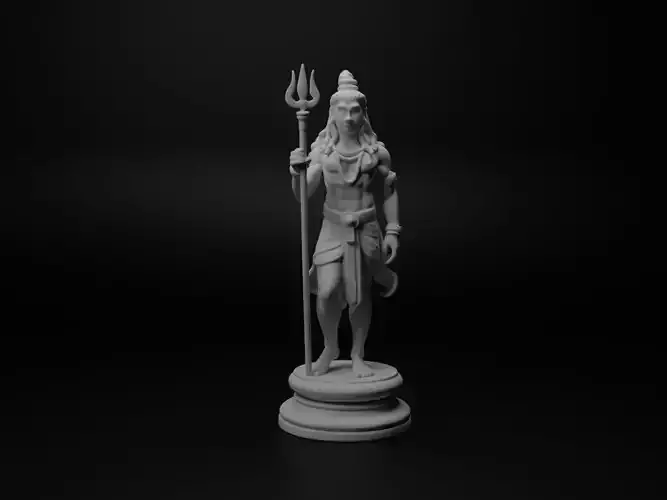 Shiva Bust Chess