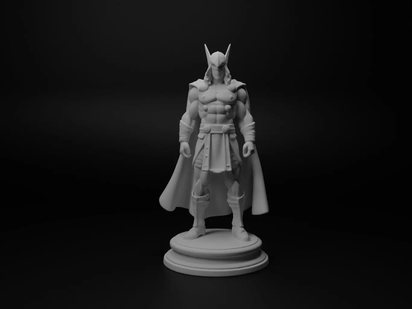 Thor Bust Chess 3D print model_0