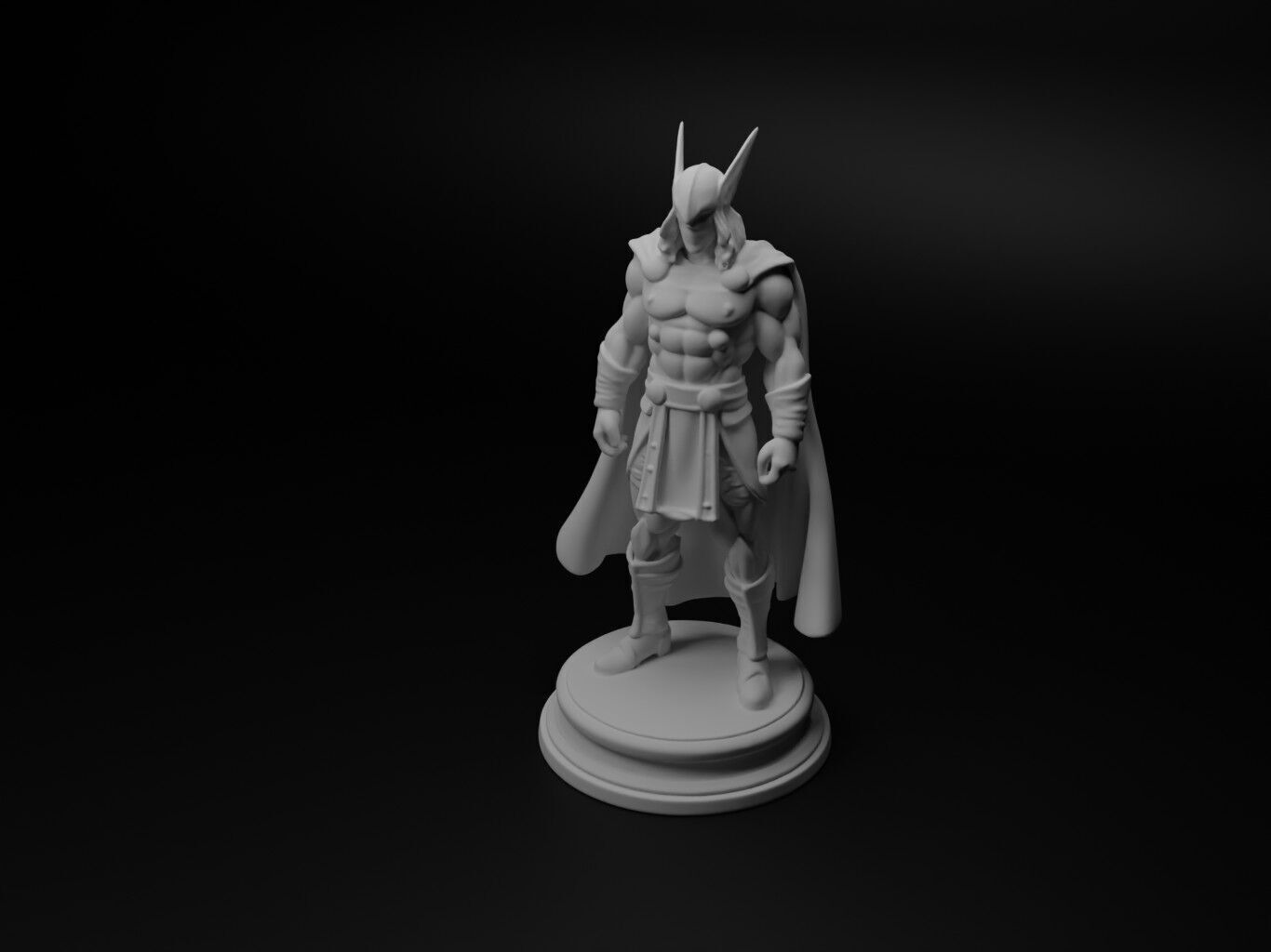 Thor Bust Chess 3D print model_1