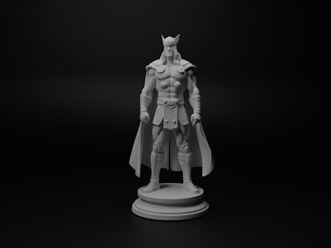 Thor Bust Chess 3D print model