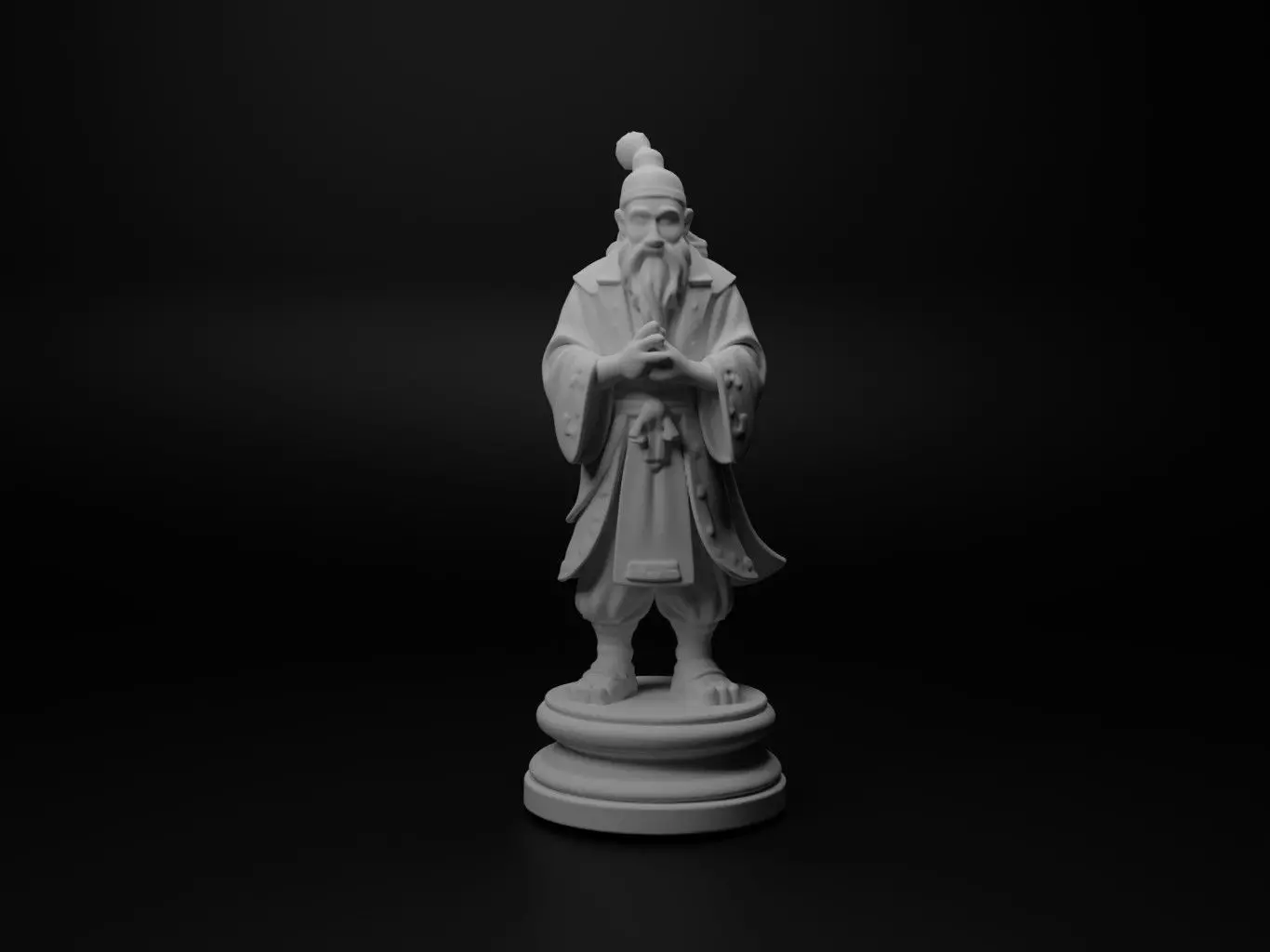 tengu Bust Chess 3D print model