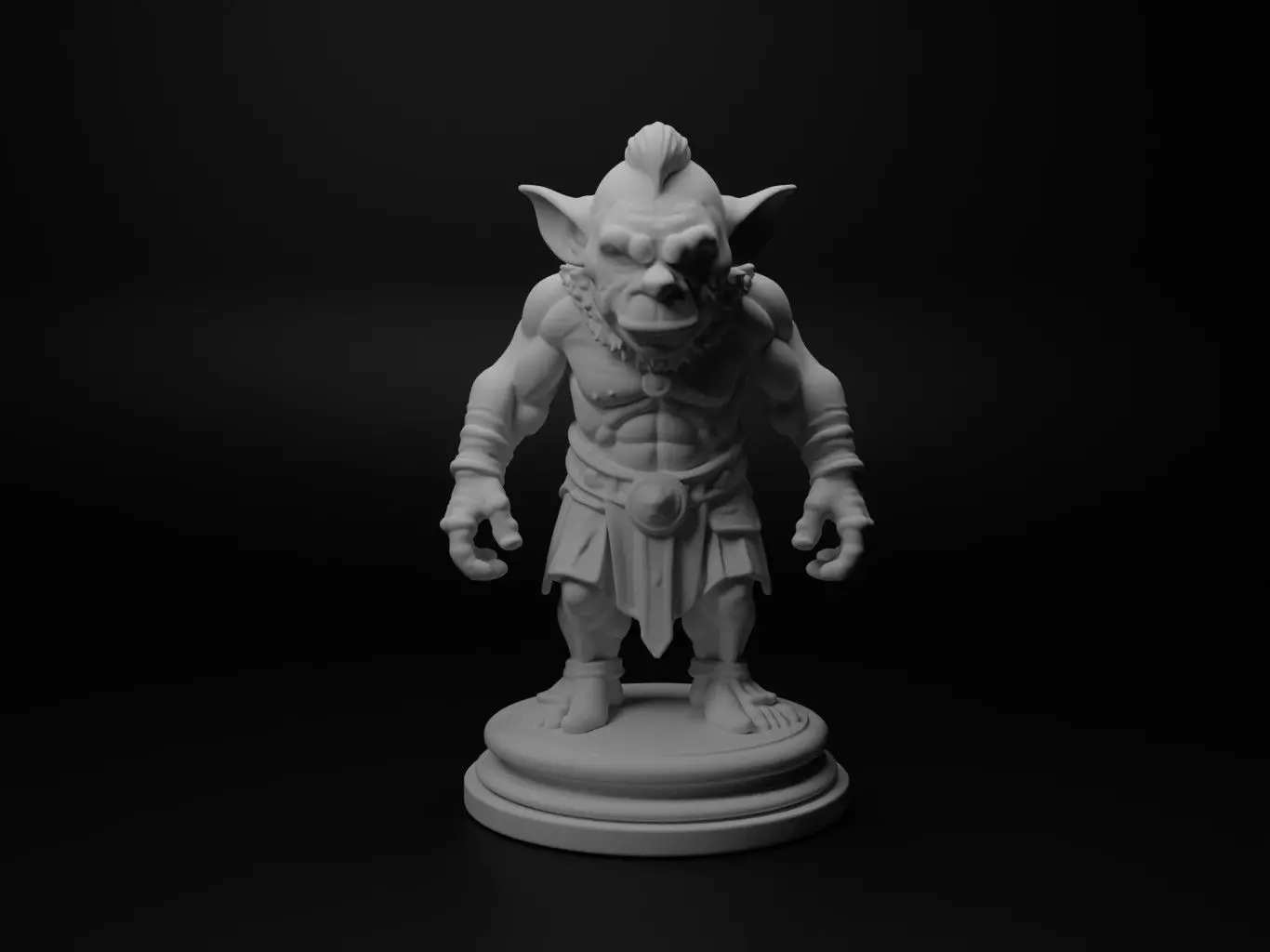 troll Bust Chess 3D print model