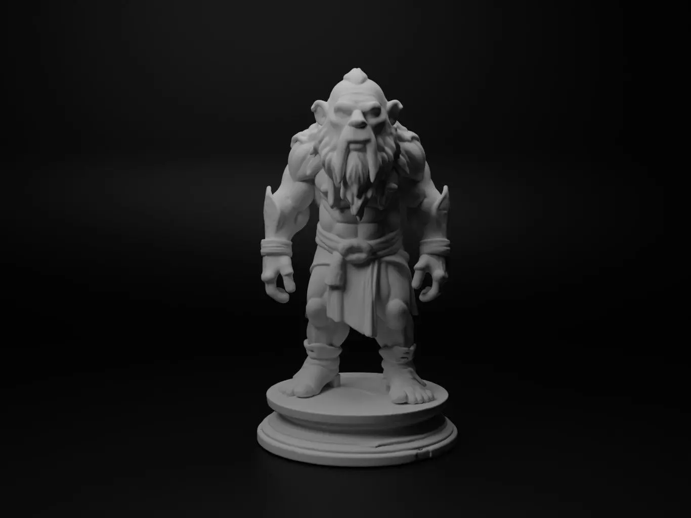 troll Bust Chess 3D print model