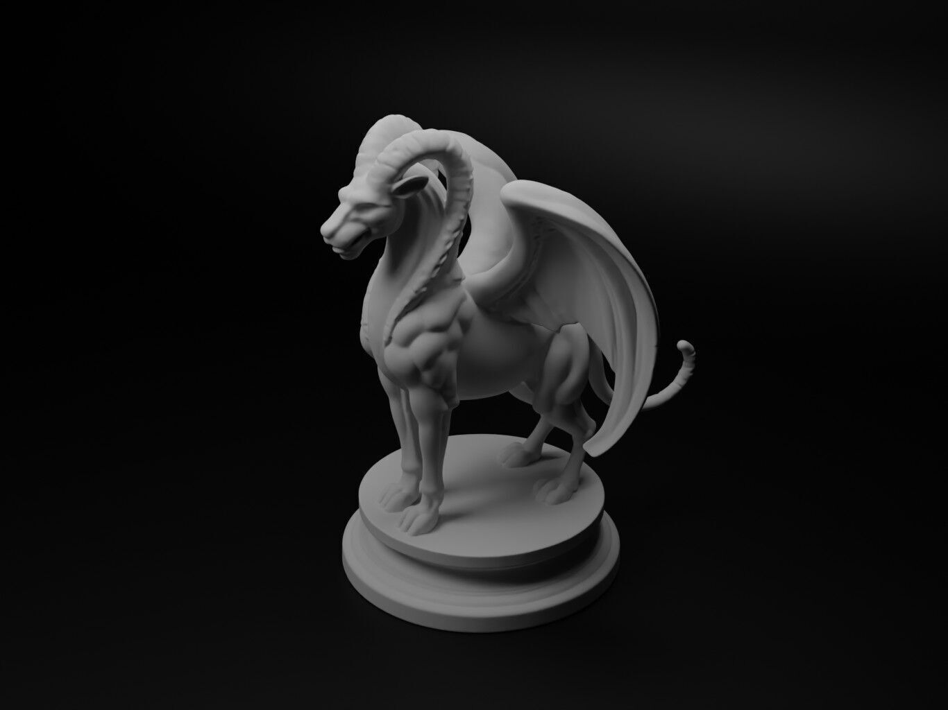 typhon Bust Chess 3D print model_1