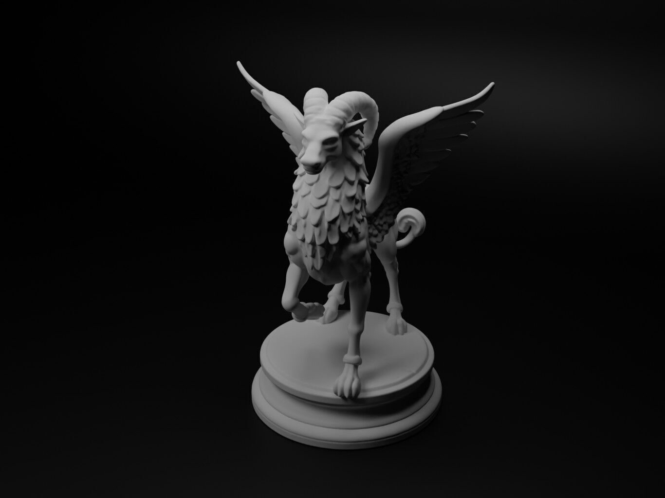 typhon Bust Chess 3D print model_1
