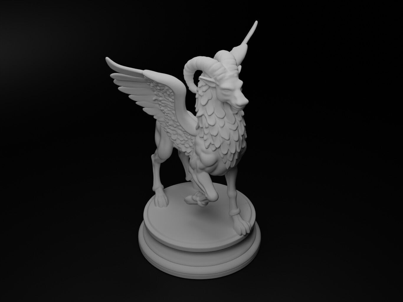typhon Bust Chess 3D print model_2