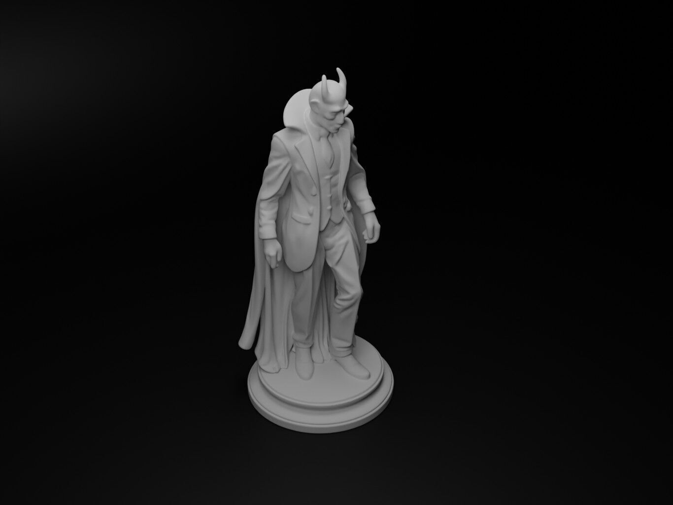 vampire Bust Chess 3D print model_2