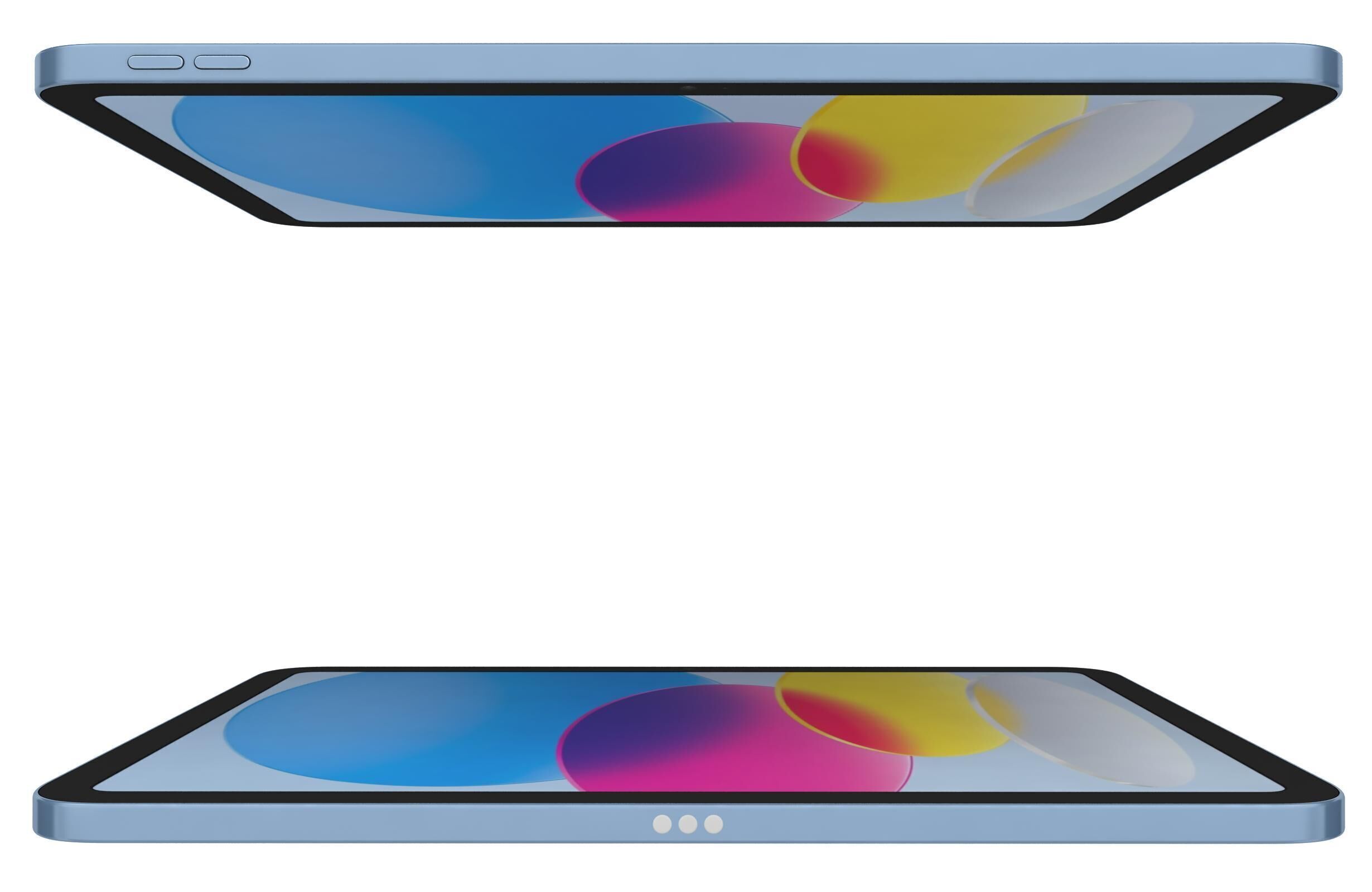 Apple iPad 2025 Blue 3D model_9