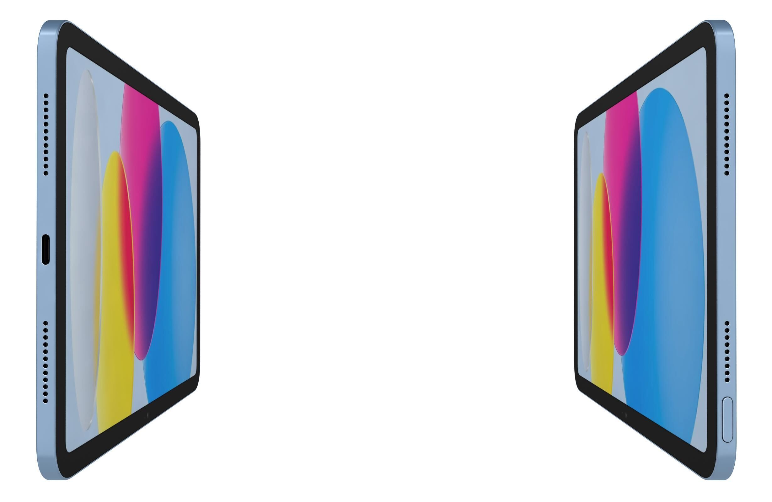 Apple iPad 2025 Blue 3D model_8