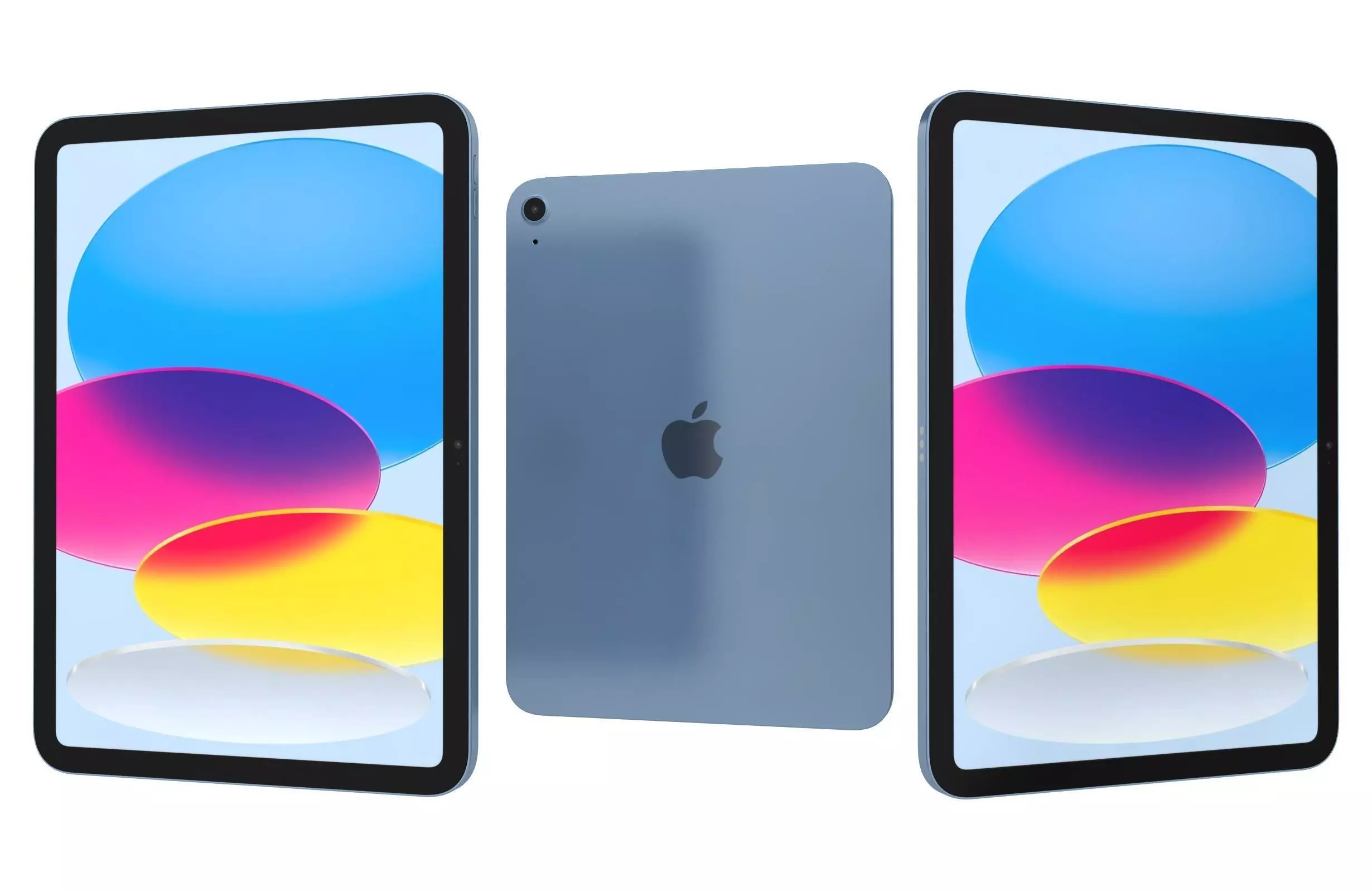 Apple iPad 2025 Blue 3D model_0