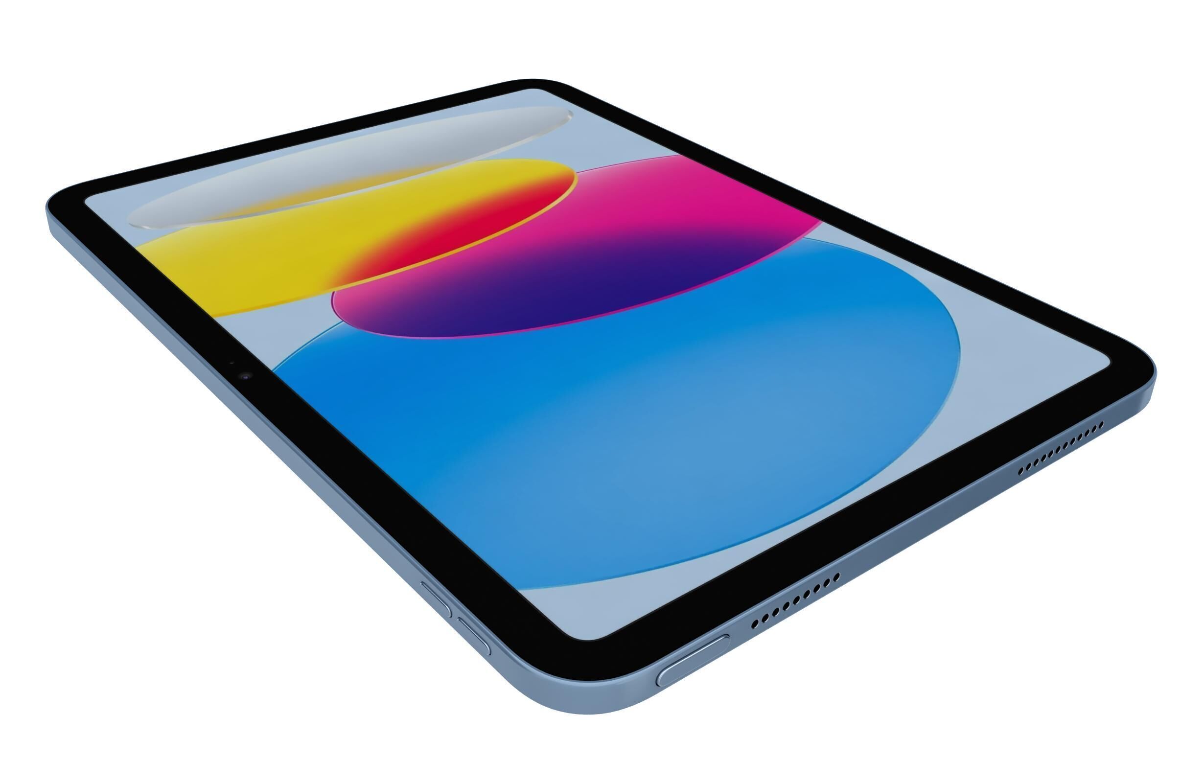 Apple iPad 2025 Blue 3D model_13