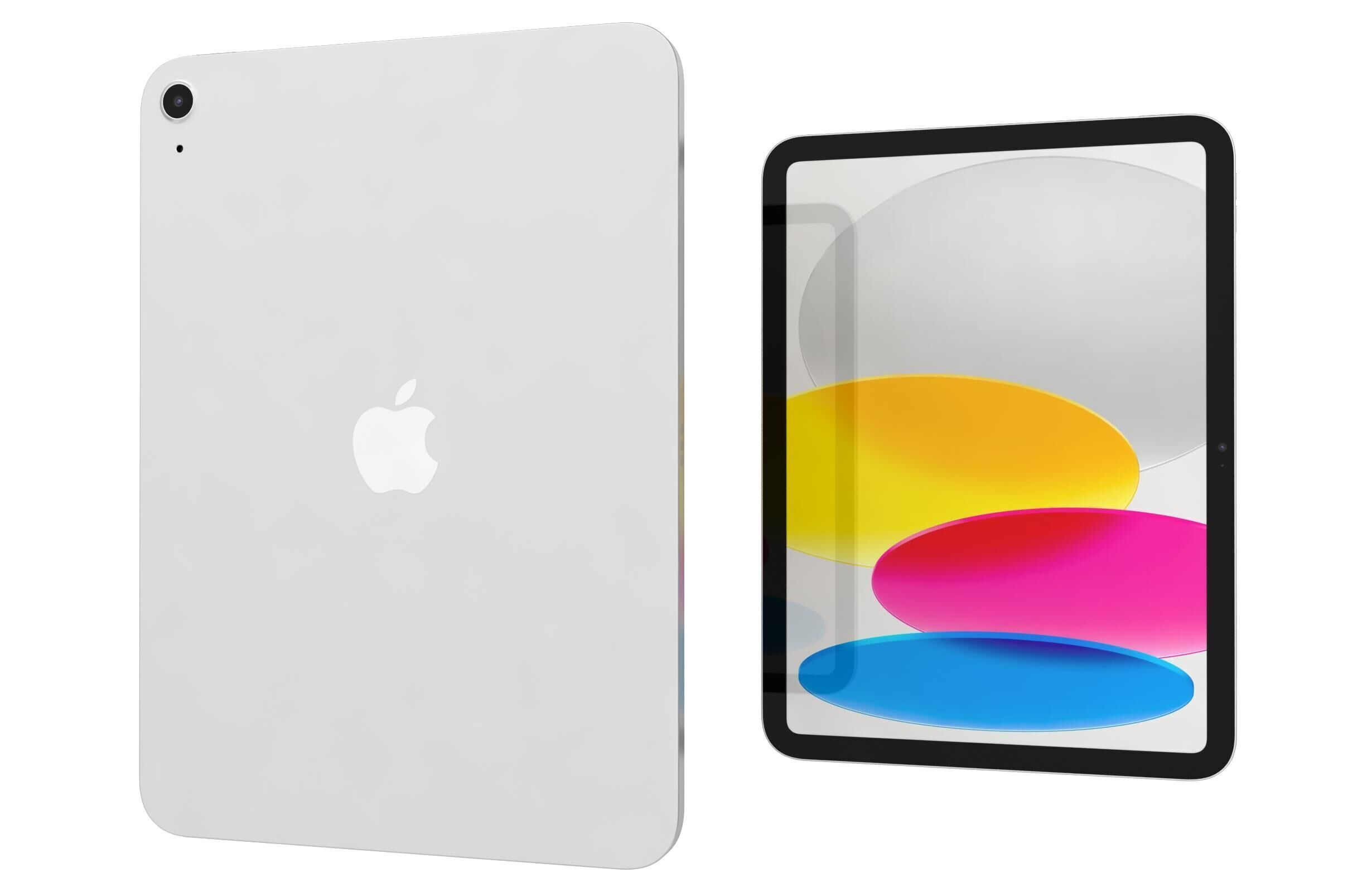 Apple iPad 2025 Silver 3D model_7