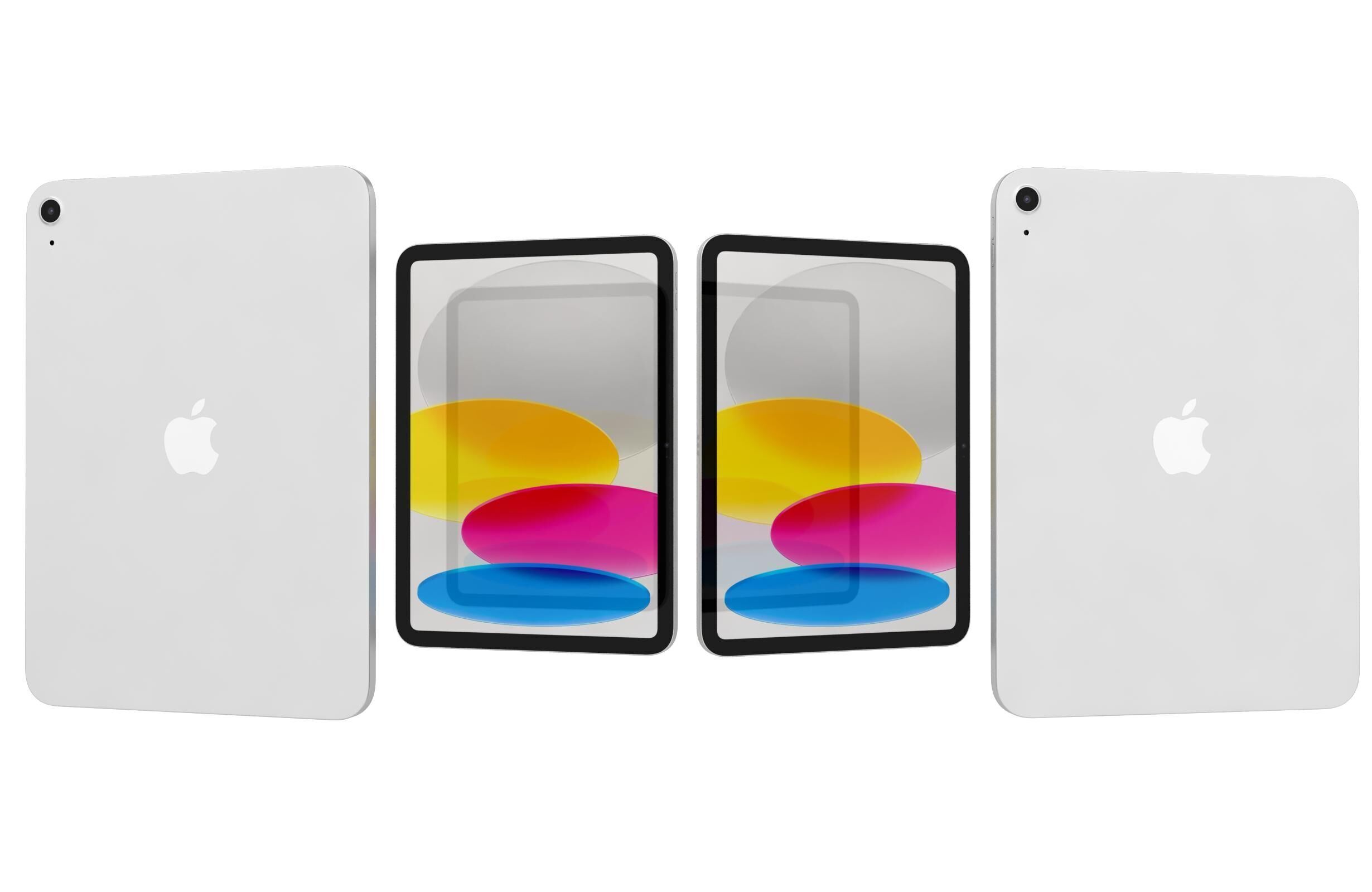 Apple iPad 2025 Silver 3D model_3