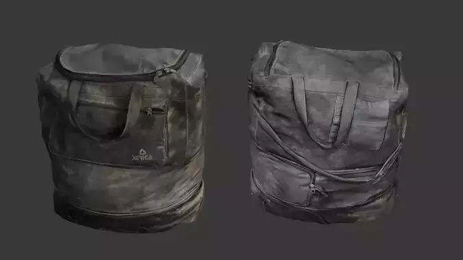 Worn Travel Bag Scan